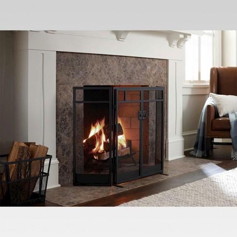 Mission Fireplace Screen - Black - Threshold™
