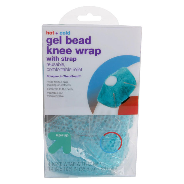 Hot + Cold Gel Bead Knee Wrap with Strap)- Up&Up™