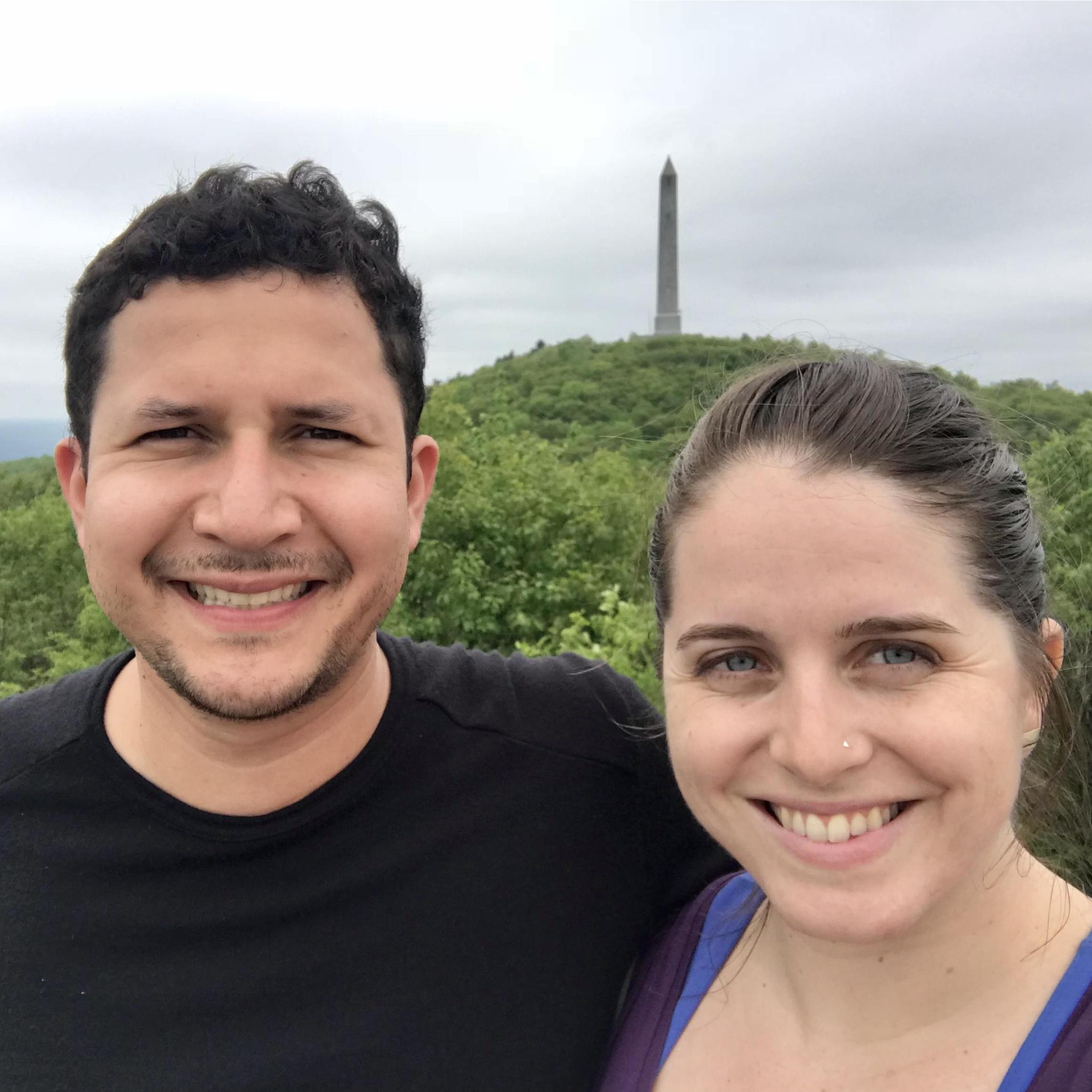 Hiking to High Point on Memorial Day Weekend. Totally thought he was going to propose that day, but he made me wait a little longer...