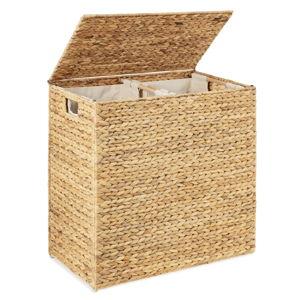 Double Laundry Hamper Basket - Natural