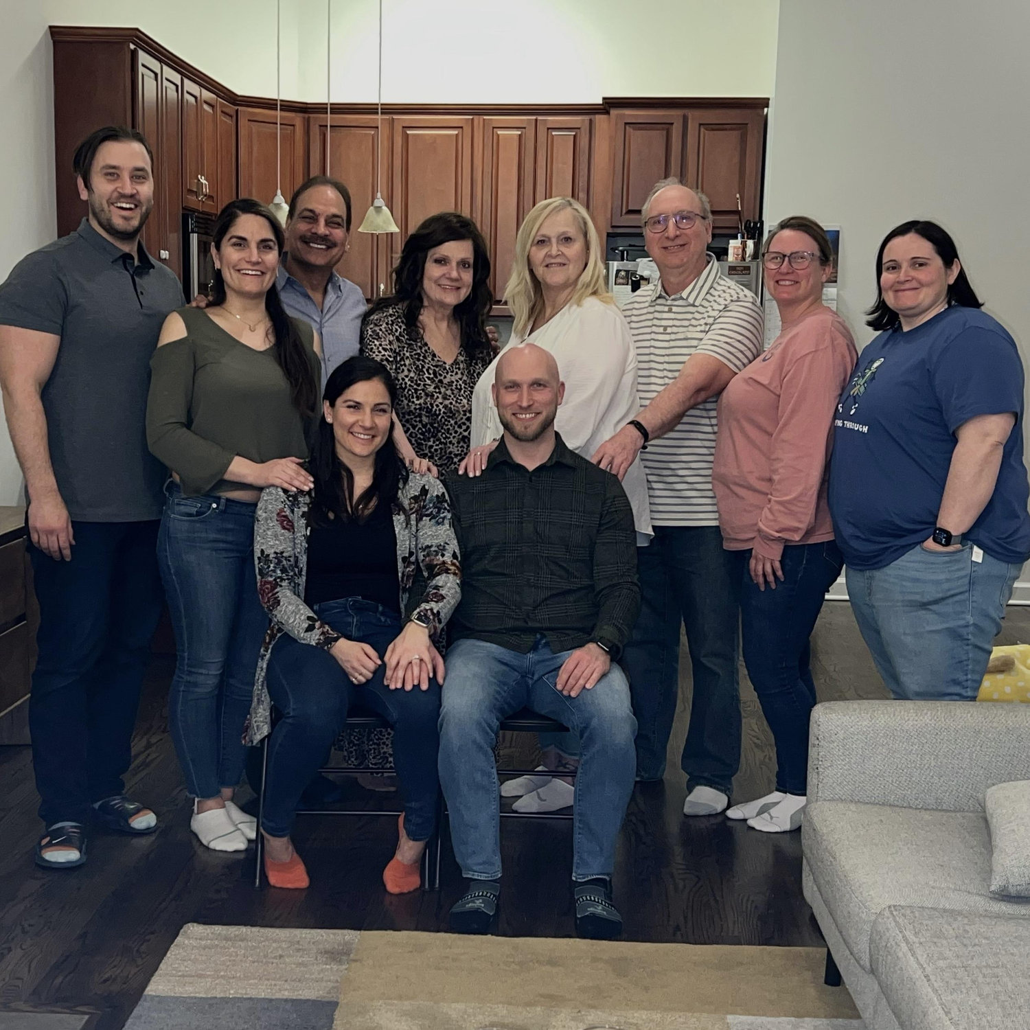 Whole fambam the night of our engagement! Chicago, IL - April 2023