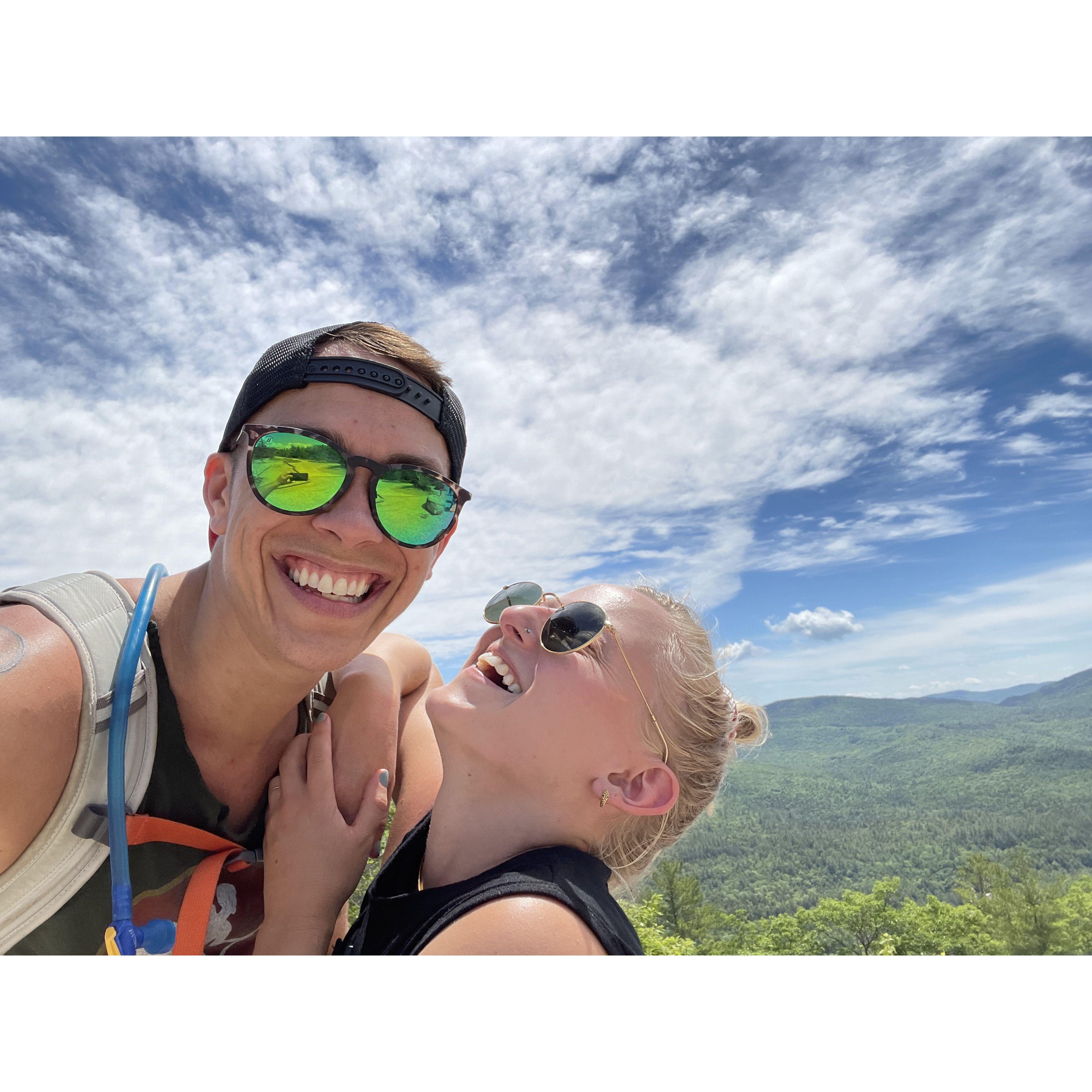 One of our first big VT hikes together atop White Mt