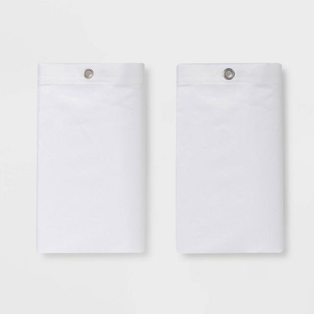 2pk Fabric Shower Liner White - Made By Design™