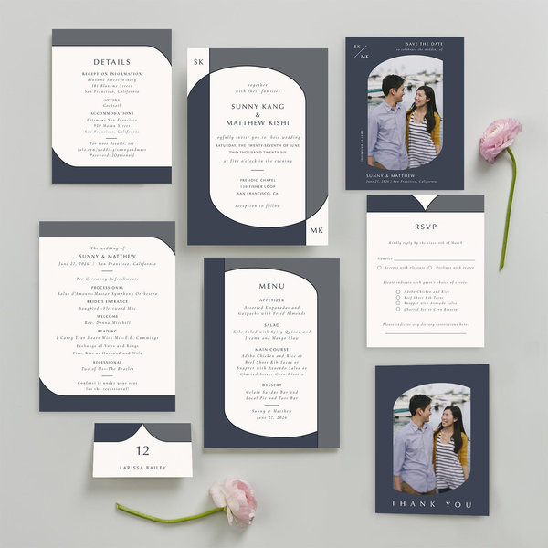 Zola Wedding Invitations - Galvin Portrait