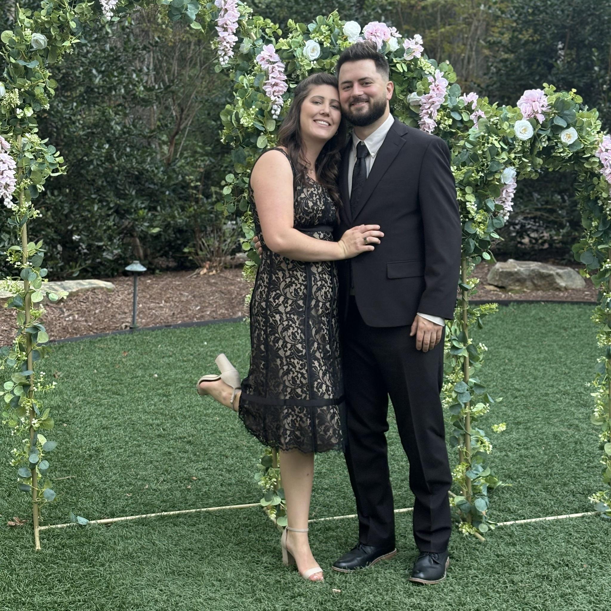 A friend's wedding ceremony full of friends and tons of love