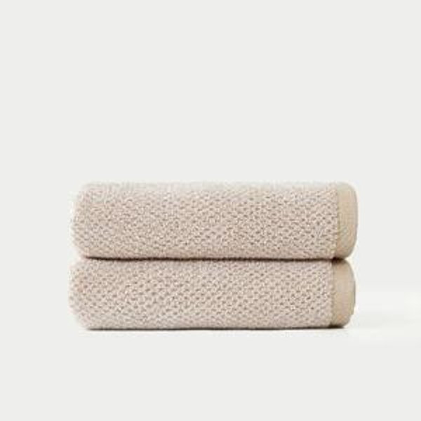 Nantucket Hand Towels in Heathered Sand