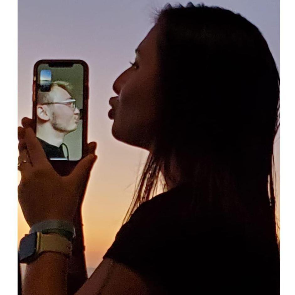 Our first New Year's Eve kiss