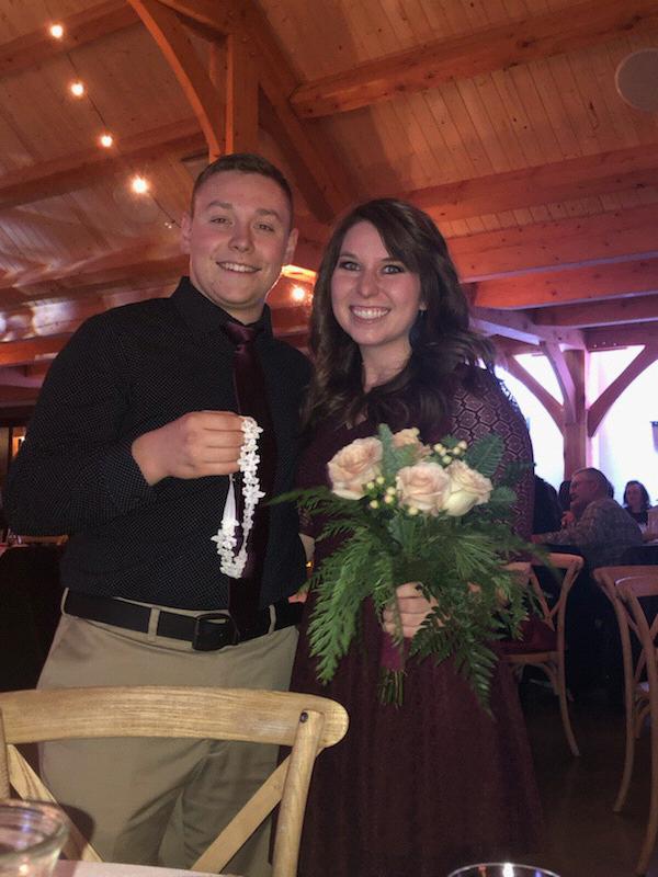 Guess catching the bouquet and garter really does work! ;)