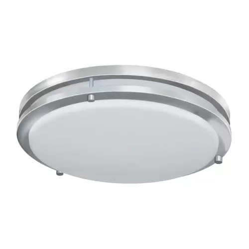 Good Earth Lighting Jordan 14-in Brushed Nickel Transitional Integrated LED Flush Mount Light ENERGY STAR