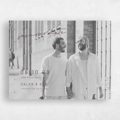 Chocolate, Brown Wedding Save the Date - Garret Photo