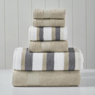 Pax 6-Piece Yarn Dyed Jacquard Towel Set
