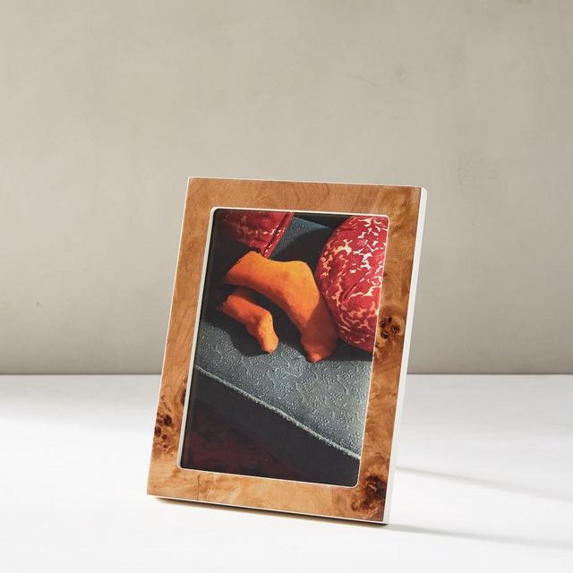Burled Wood Frame, Tabletop Frame, Natural, 5"x7"
