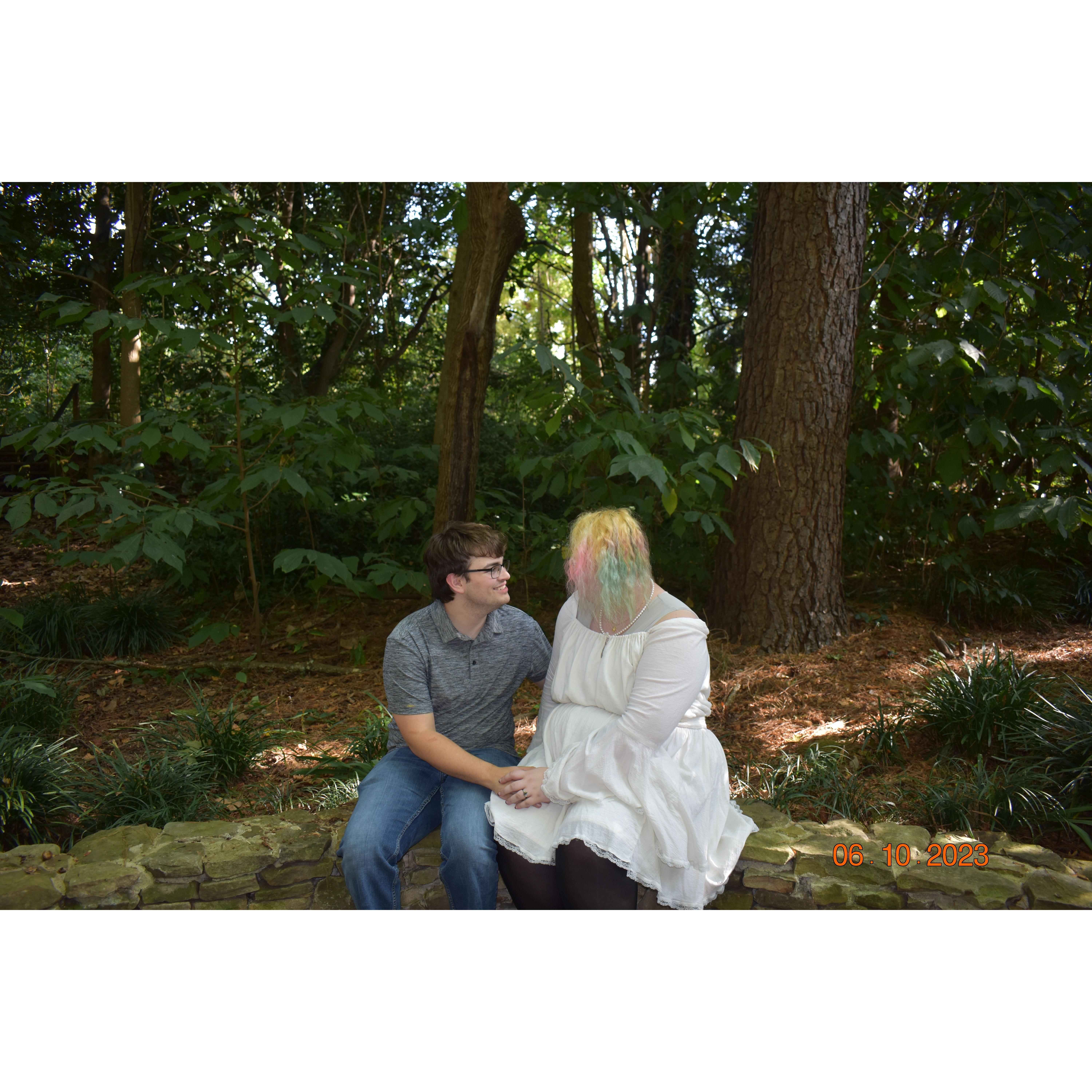 We took our own engagement pictures