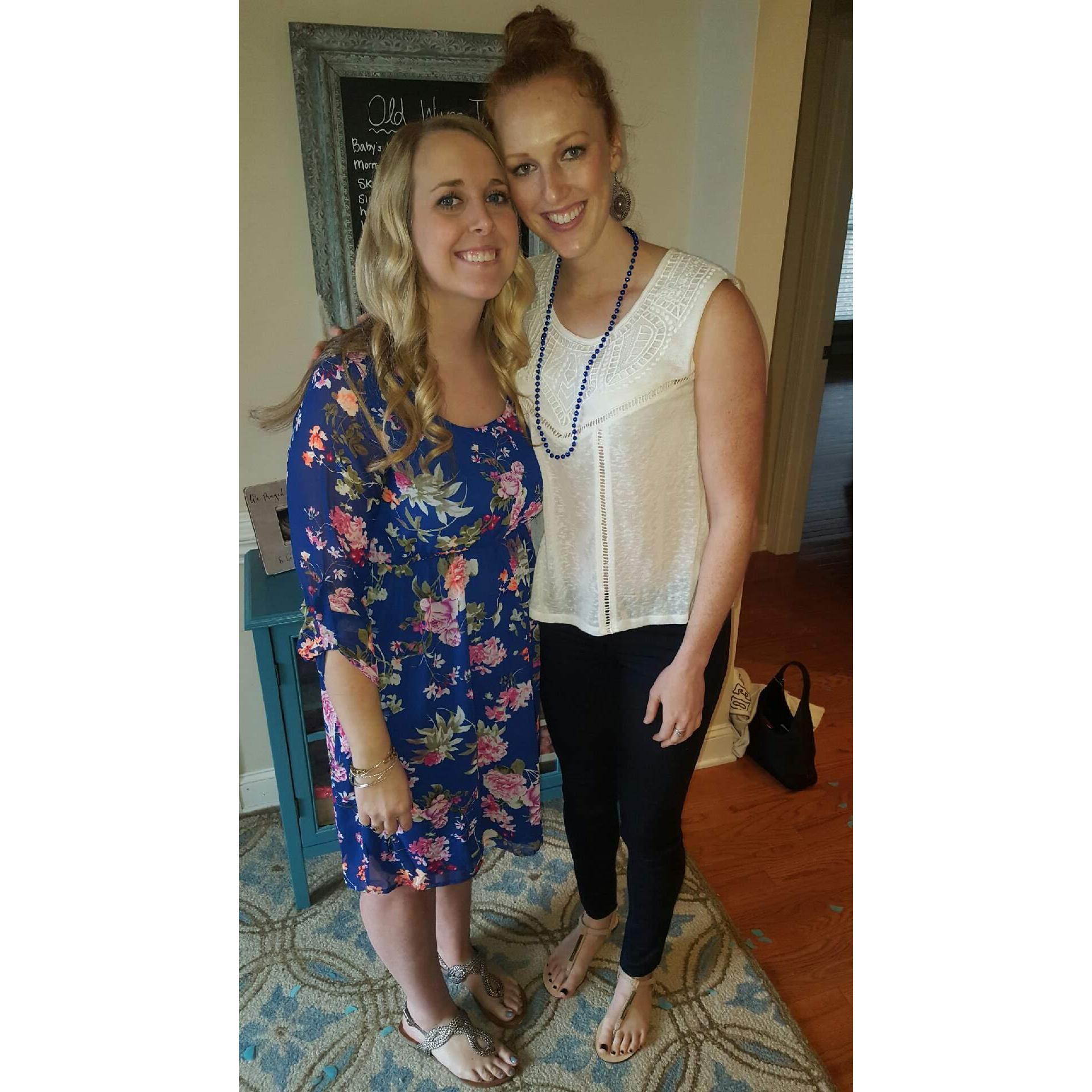 Bridesmaid, Kendall, and I at her baby shower <3