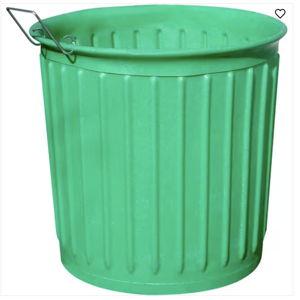 60 gal. Green Round Carry Barrel Trash Can