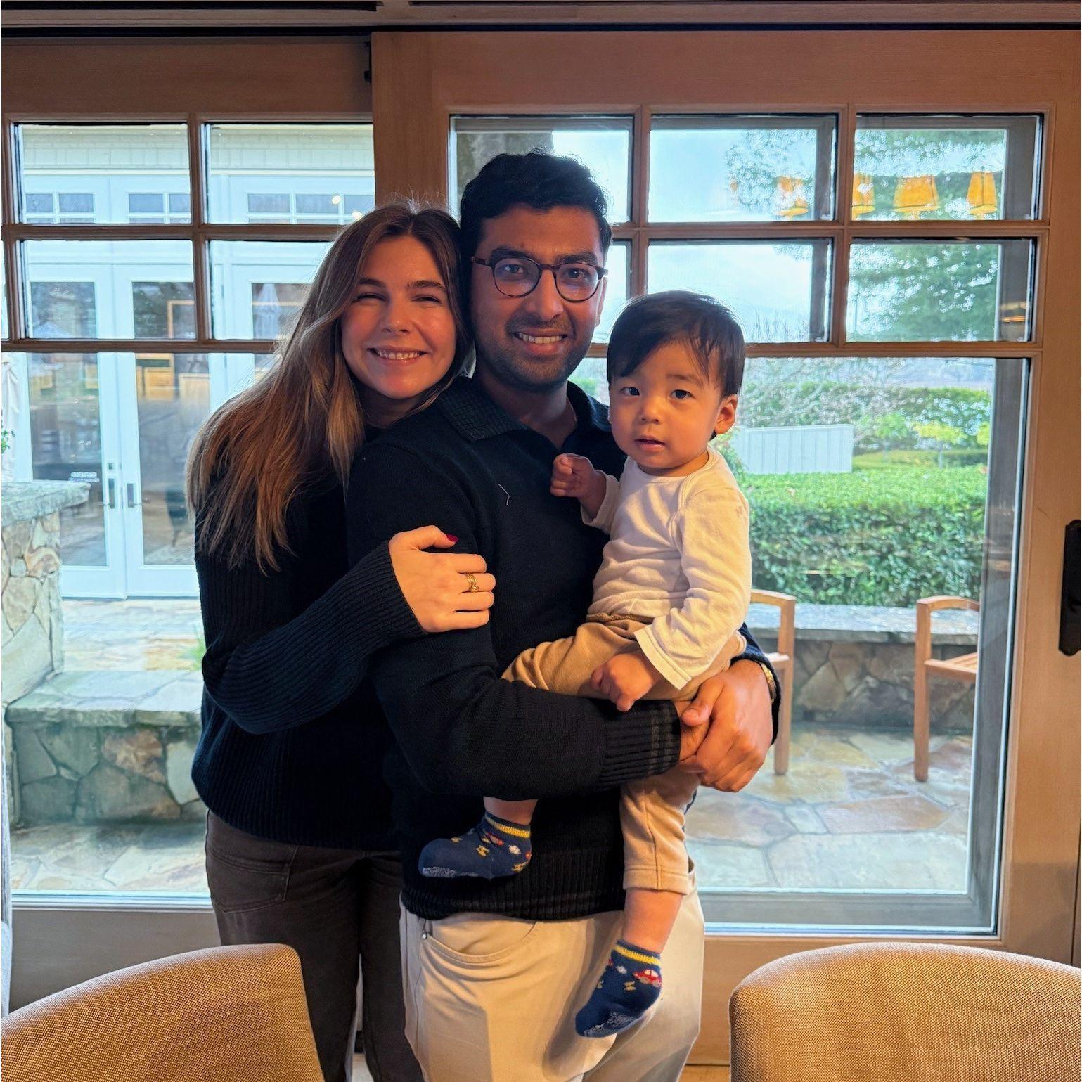 With our newest nephew, Avi!