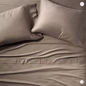Queen 400 Thread Sheet Set Fig Brown