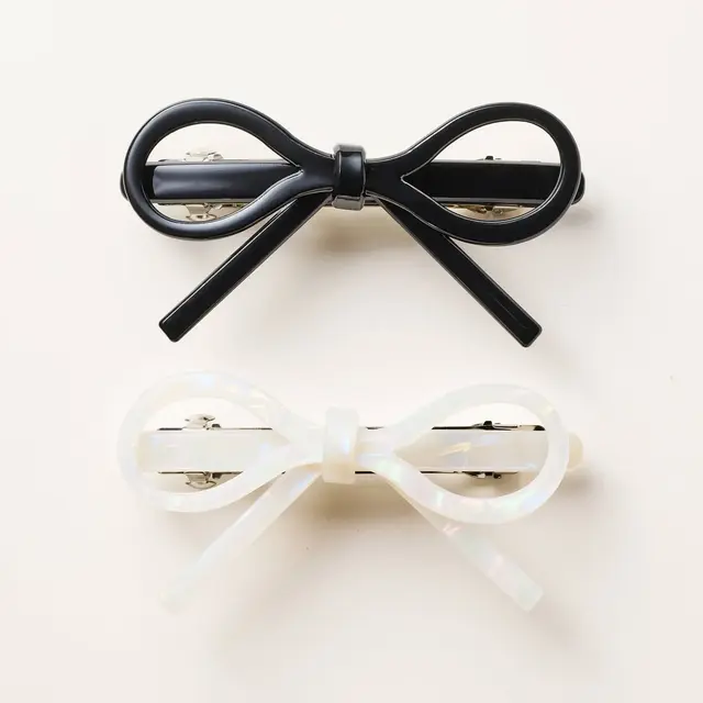 2pk Bow Barettes - kate spade new york x Target™ Black/White