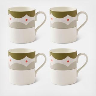 Kit Kemp Geo Mug, Set of 4