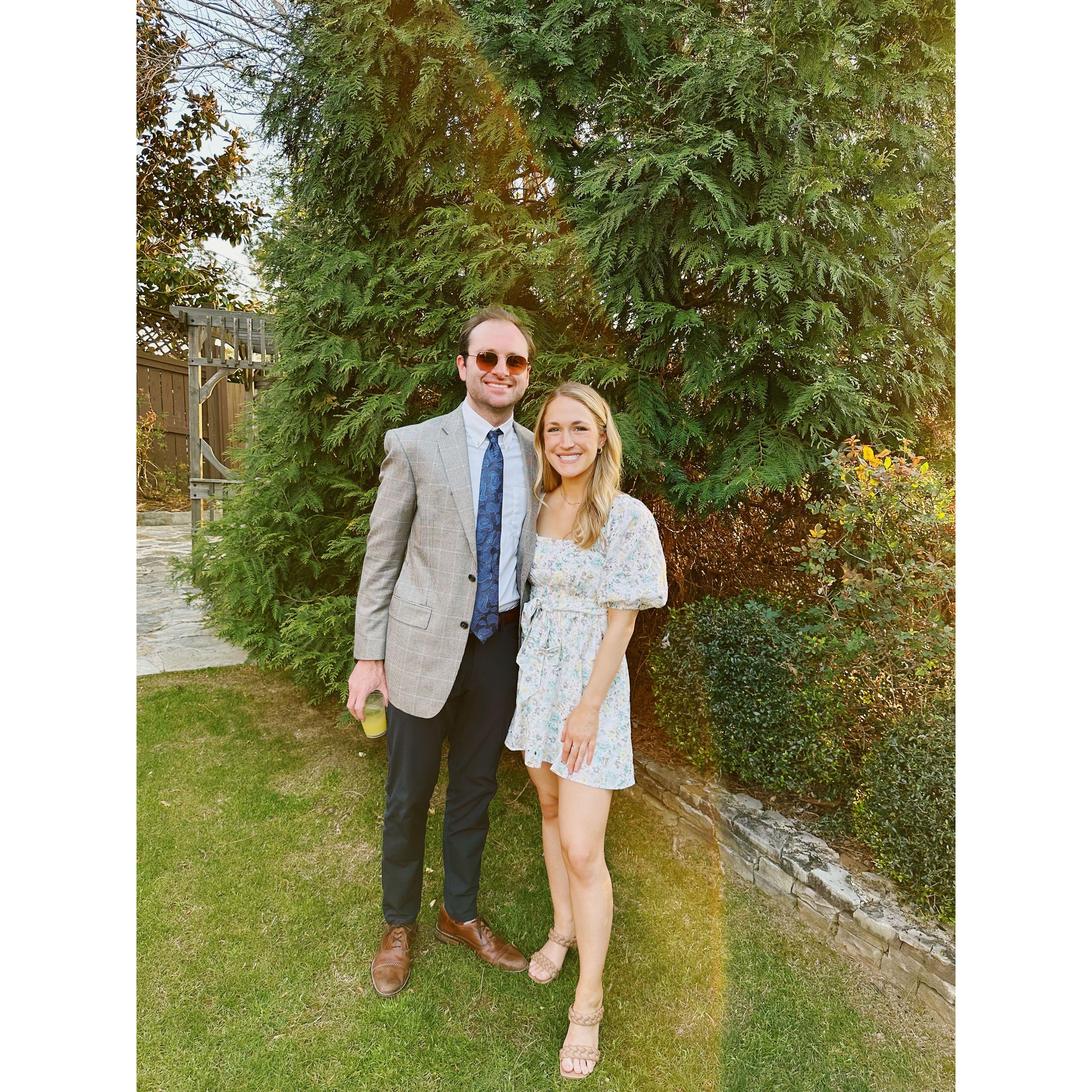 Our first wedding together!
