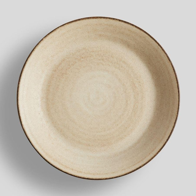 Larkin Reactive Glaze Stoneware Salad Plates, Set of 4 - Sand