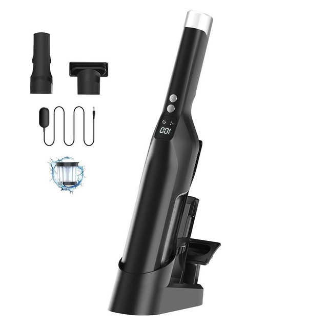 Cordless Handheld Vacuum, 20KPa High Power Suction Car Vacuum Cleaner with Charging Dock, 2-in-1 Crevice Tool, Lightweight Portable HandHeld Vacuum with 200ML Dust Cup for Home/Pet/Car/Office