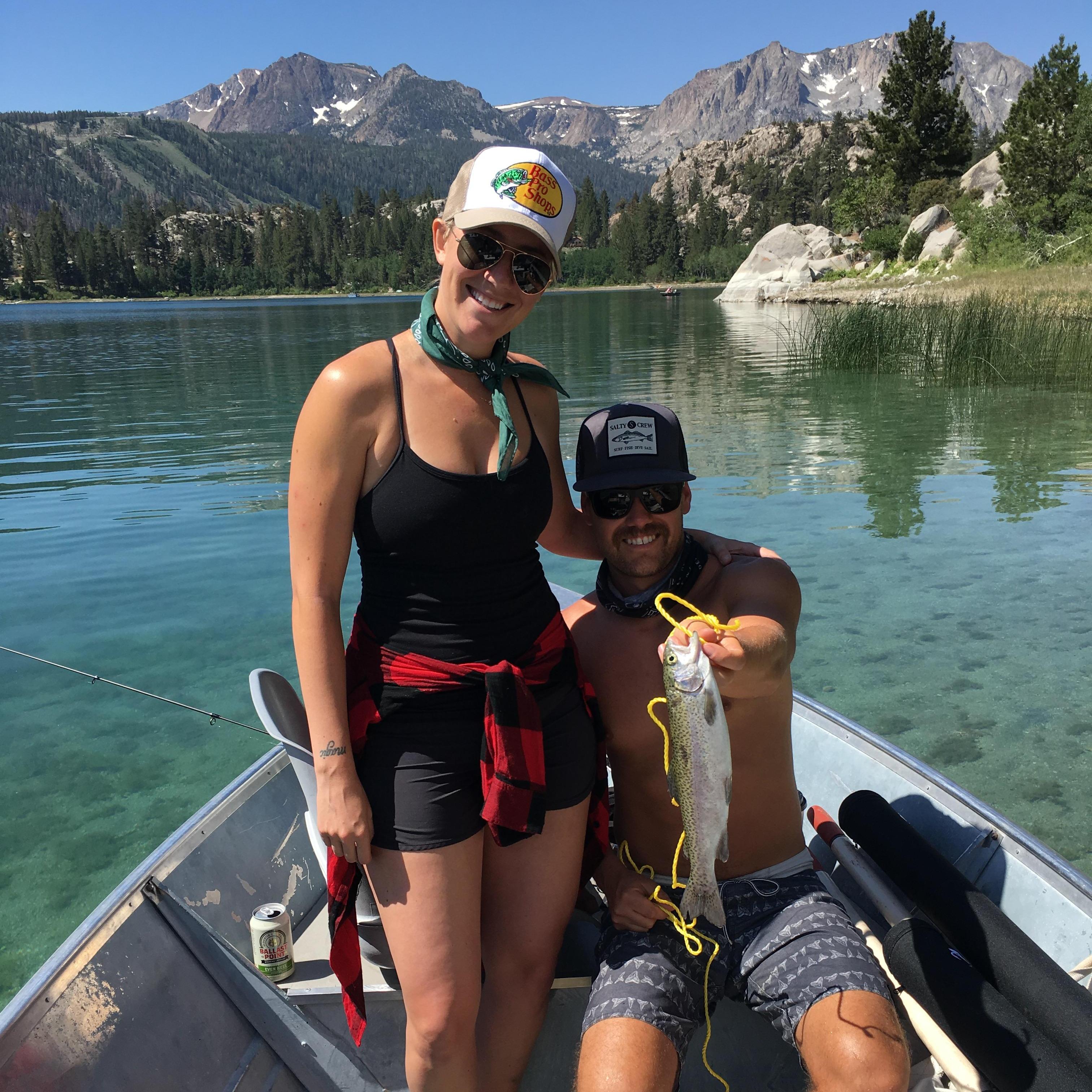 Us! At one of our favorite places on Earth, June Lake!