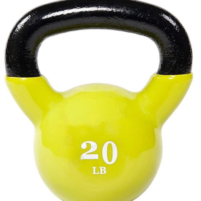 Everyday Essentials All-Purpose Color Vinyl Coated Kettlebell