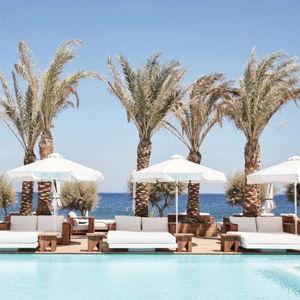 Beach Club in Santorini
