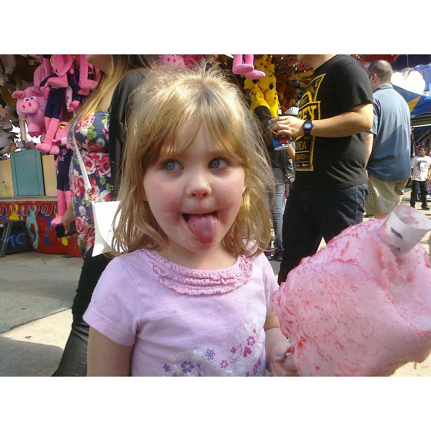 Our first State Fair together. Amelia sure did love her cotton candy!