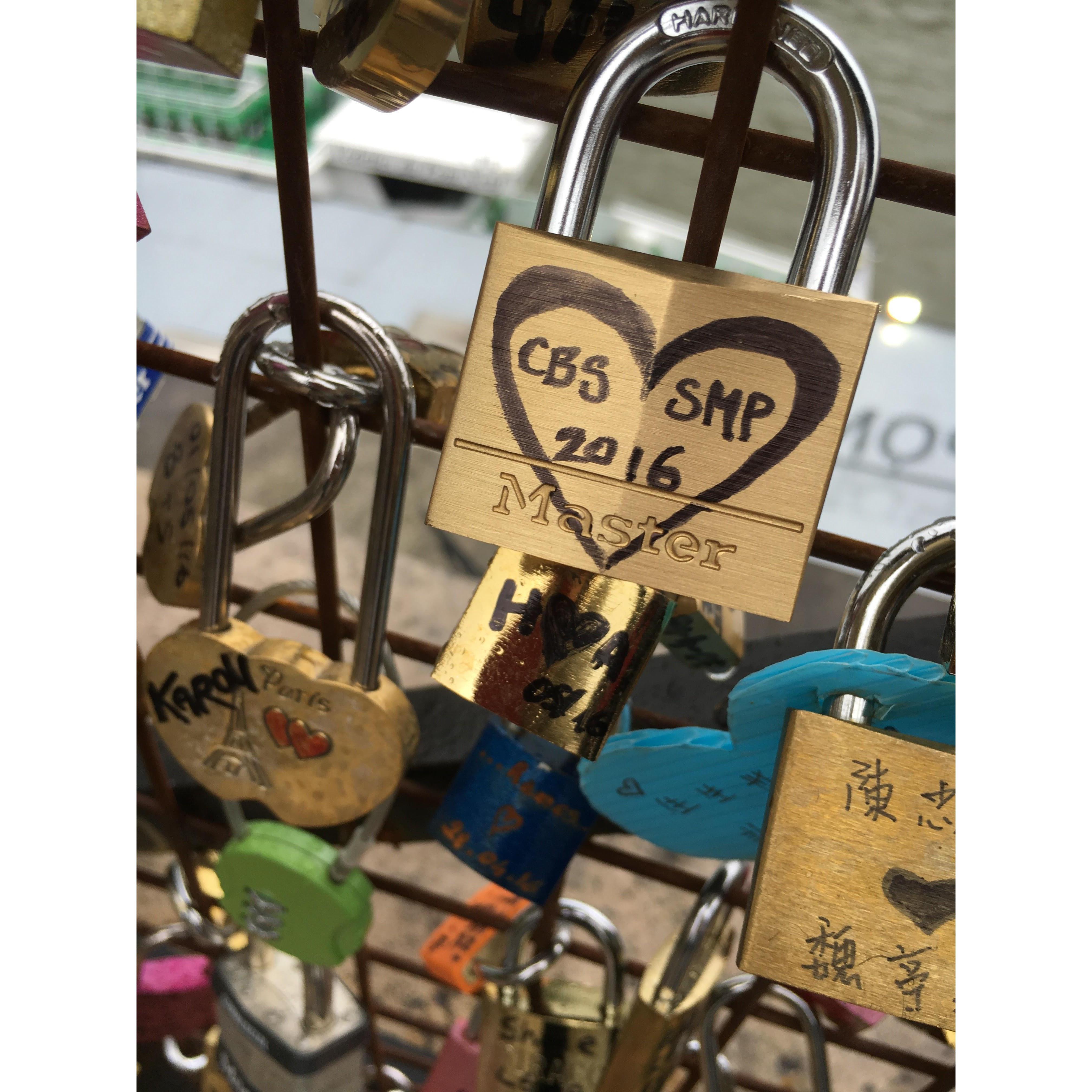 Our Love Lock in Paris