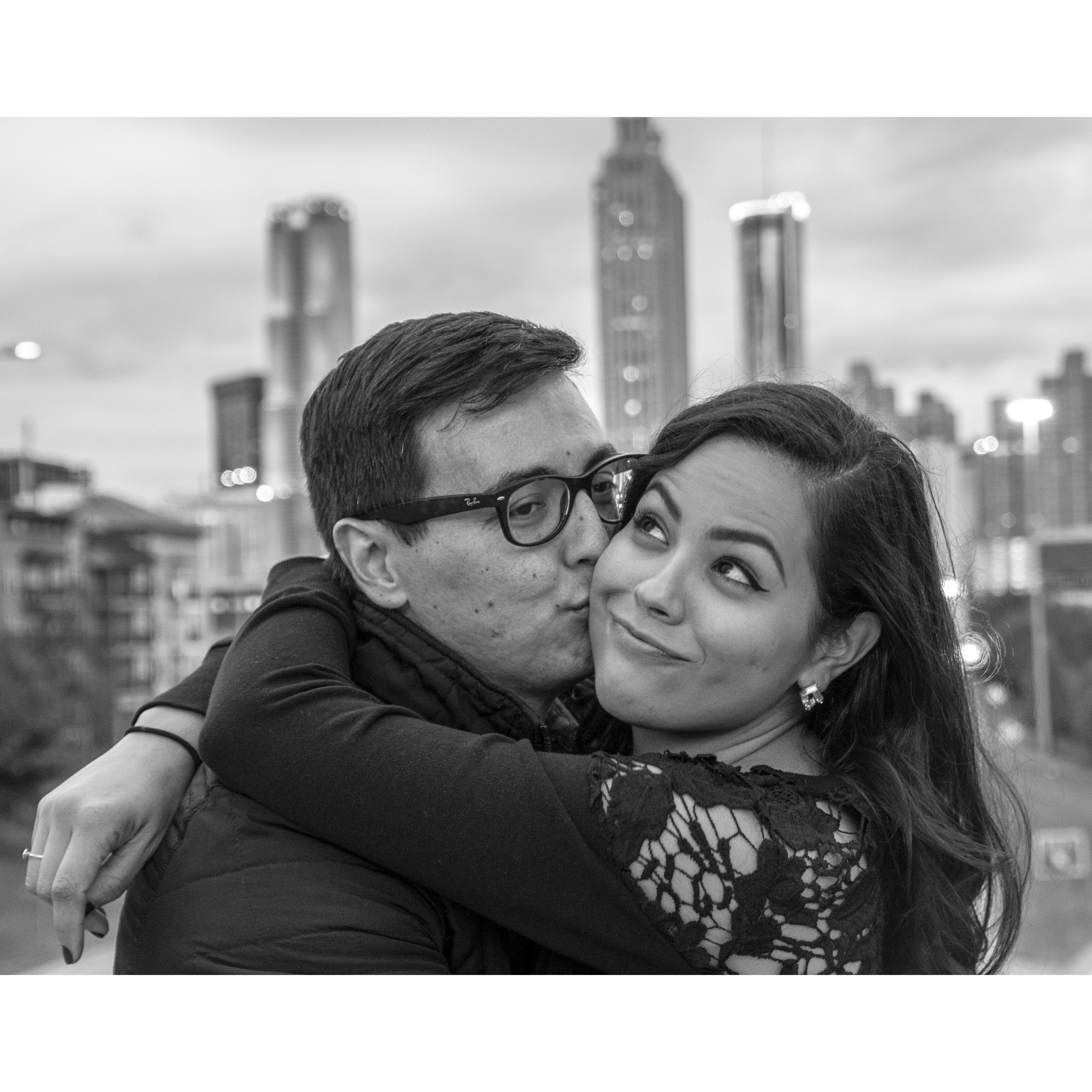 This is a photo from their 3 month anniversary