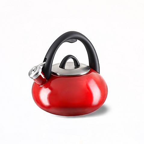 Calphalon® Enameled Steel 2-Quart Tea Kettle in Cherry Red