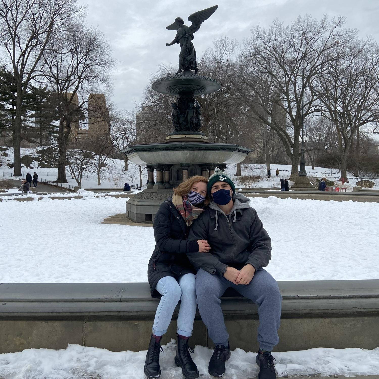 Walking Central Park, one of Jordan's favorite activities