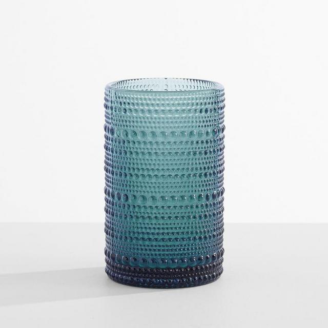 Jupiter Hobnail Tall Drinking Glass, 13 oz., Set of 6 - Blue