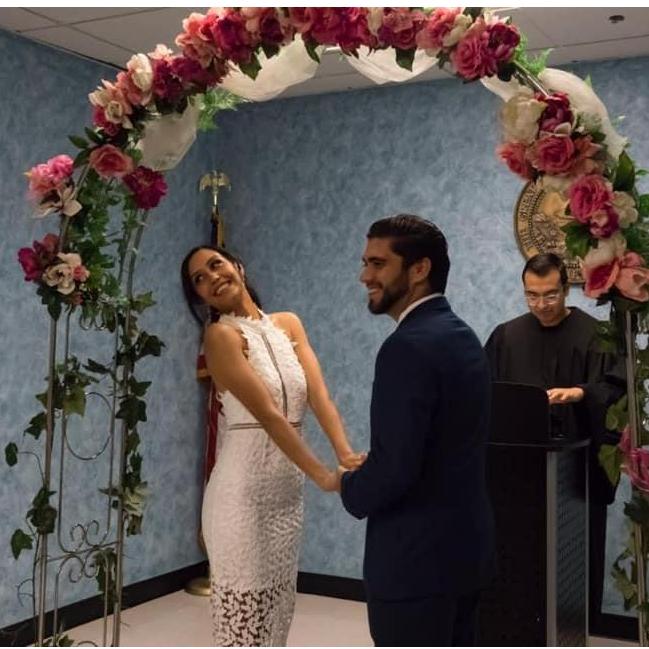 The day we became officially husband and wife.