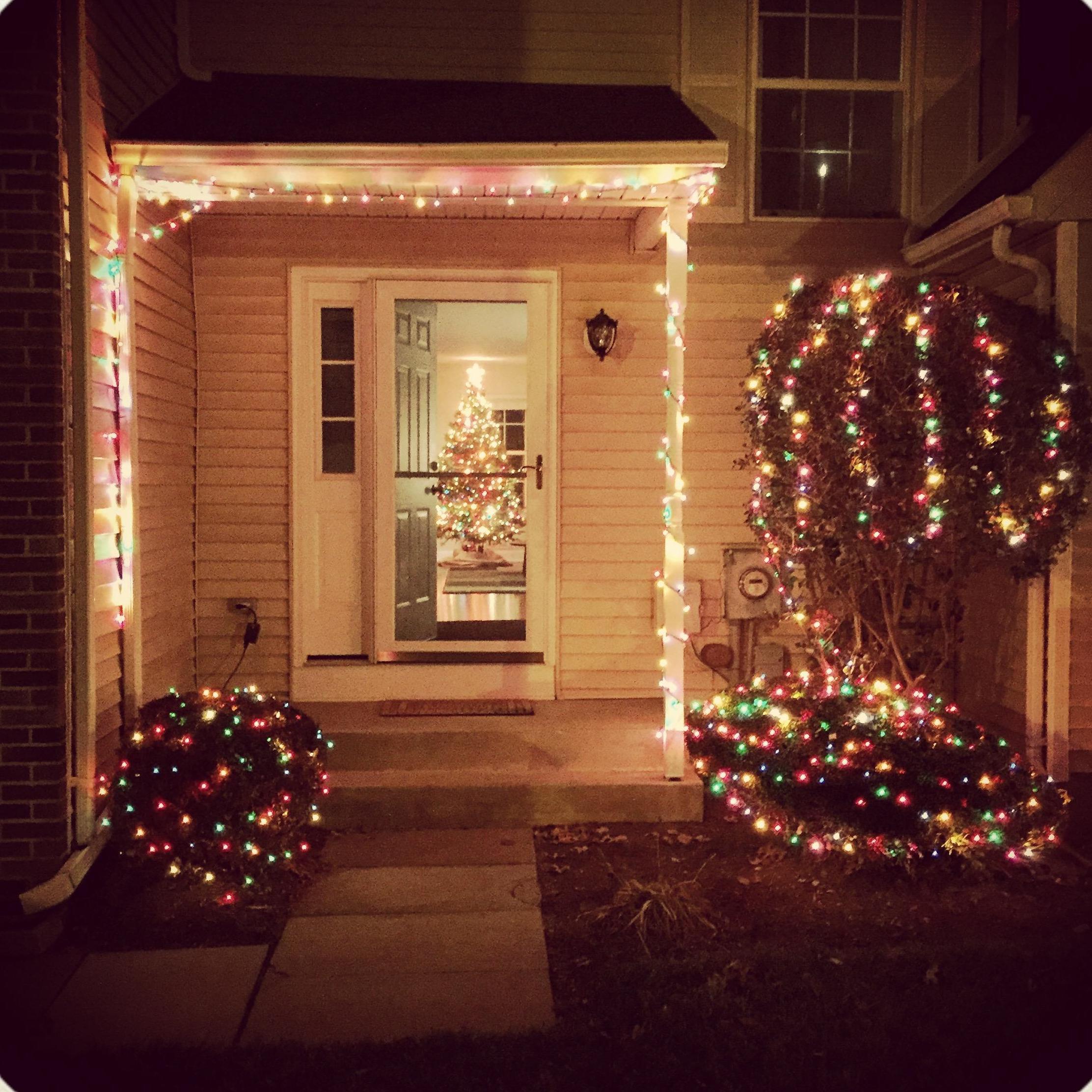 Our House at Christmas.