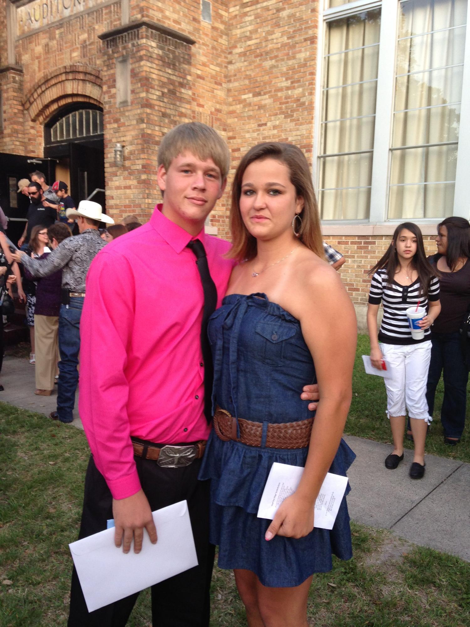 Kyle graduating the 8th grade