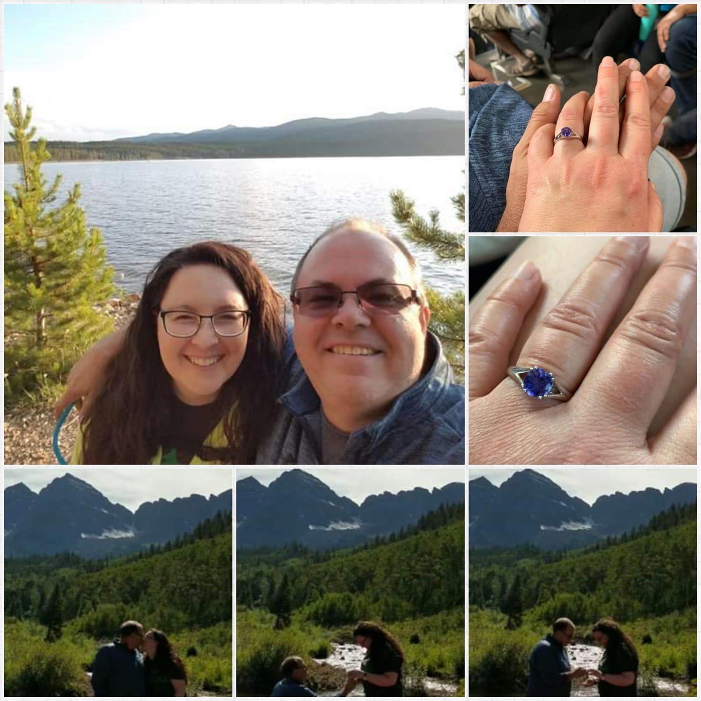 Our engagement in the mountains!