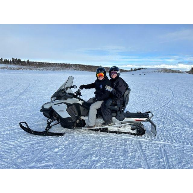 First time snowmobiling in Vail, Colorado on New Year's Eve!