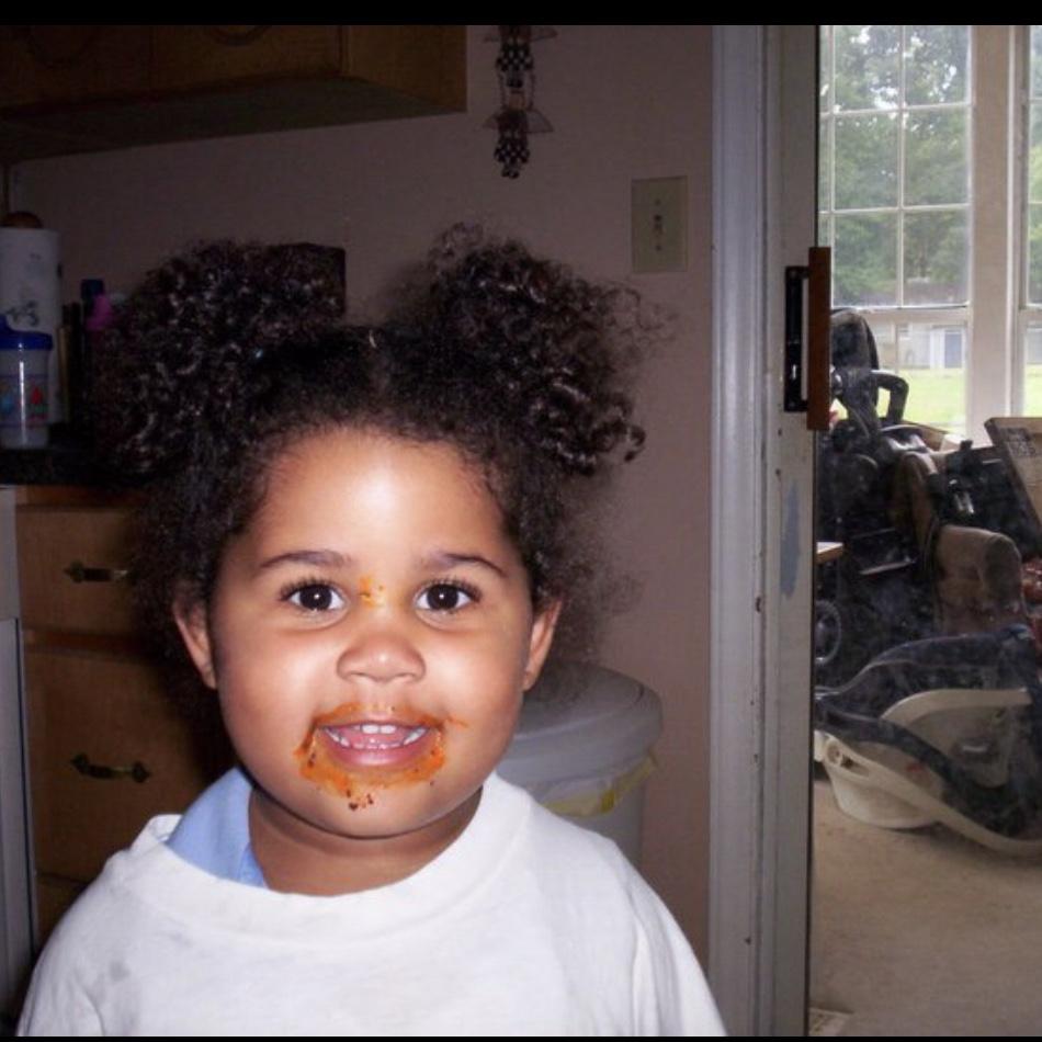Rebecca childhood photo.