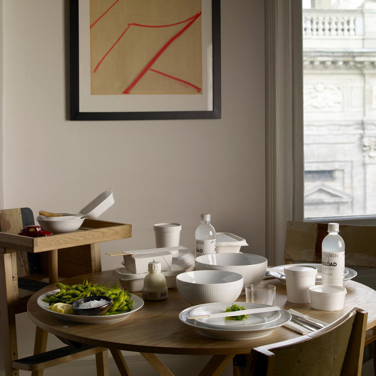 Royal Copenhagen, White Fluted Oval Platter | Zola