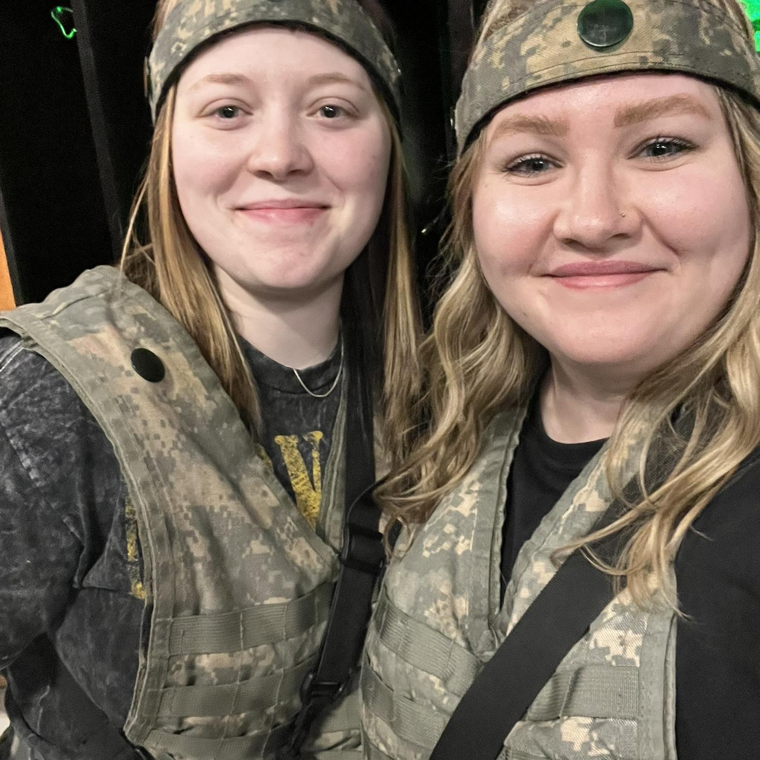 tactical laser tag for Autumn’s birthday
