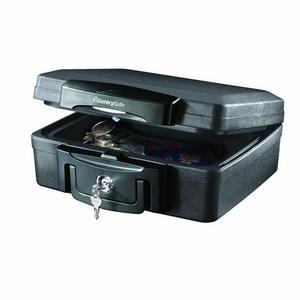 H0100CG - SentrySafe Fire Safe, Waterproof Fire Resistant Chest, .17 Cubic Feet, Extra Small, H0100