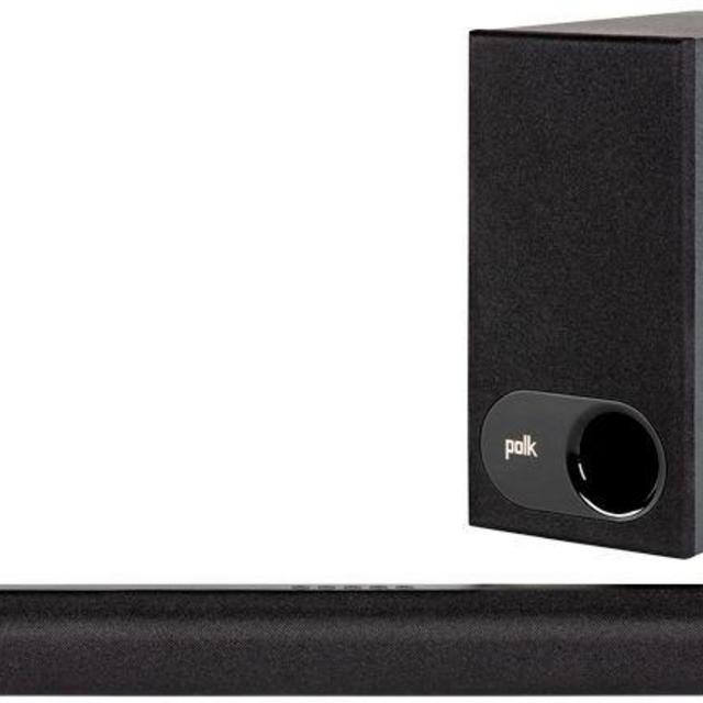 Polk Audio - 2.1-Channel Soundbar System with 5-1/4" Wireless Subwoofer - Black