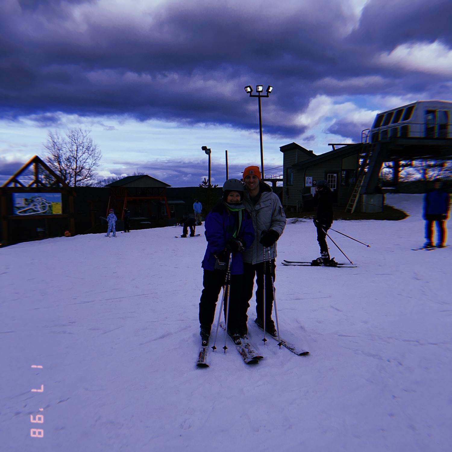 Skiing in the Poconos Mountains