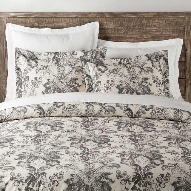 Thea Print Duvet Cover,Gray Multi, King/CalKing