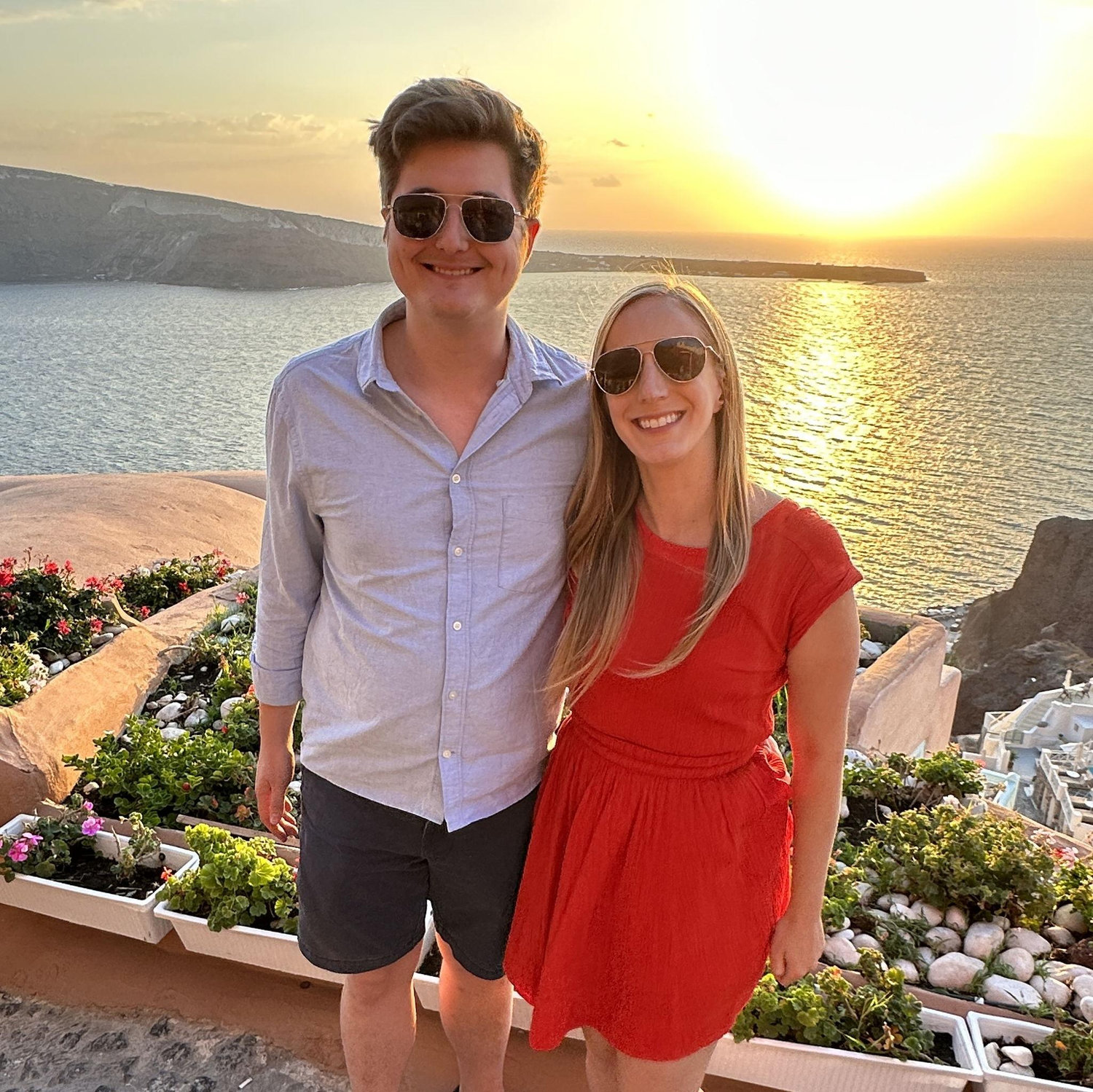 Sunset in Oia, Santorini, Greece (October 2023)