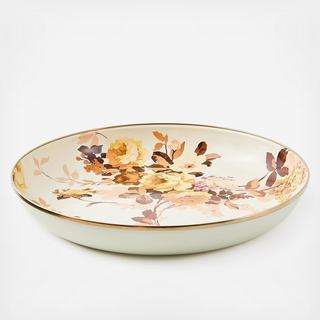 Wild Rose White Stainless Steel Abundant Bowl