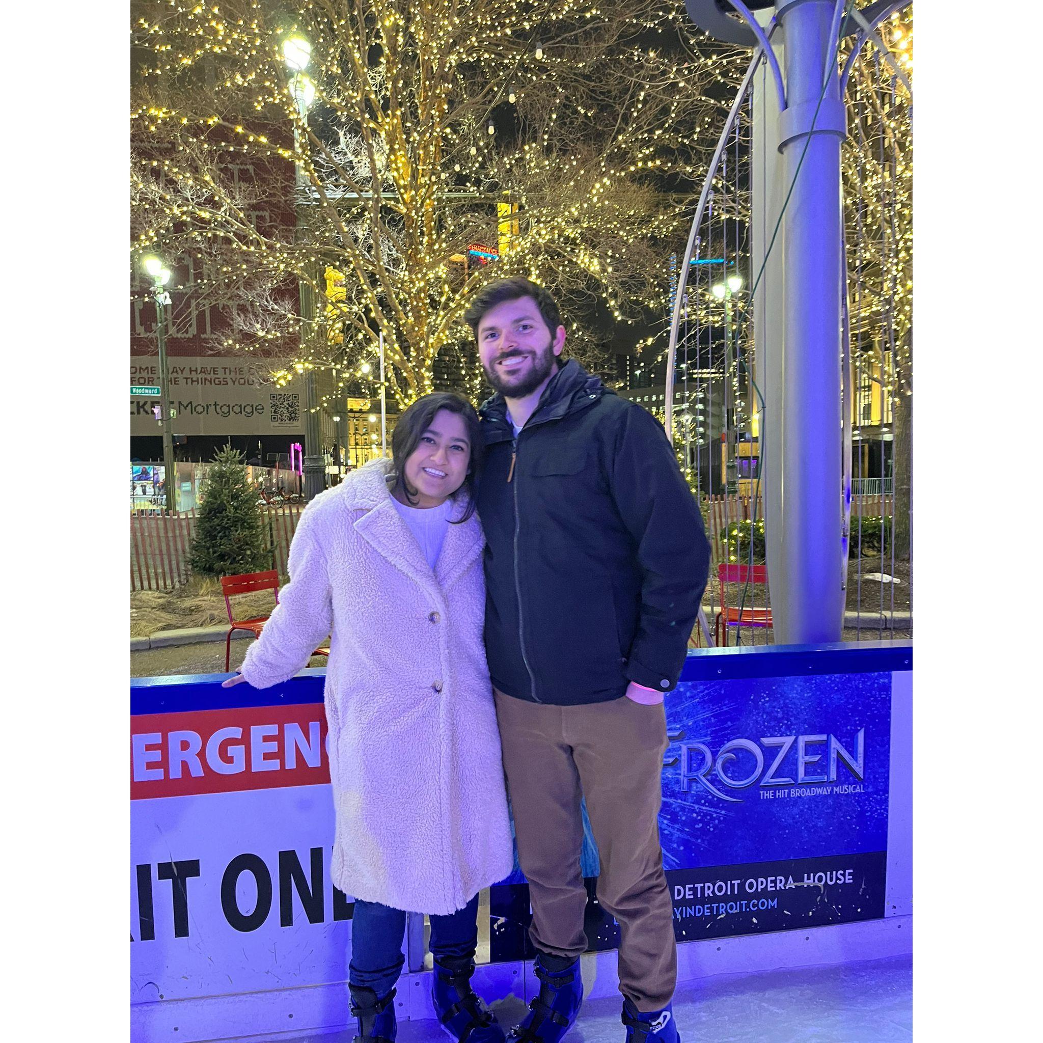 Detroit Ice Skating, February 2024